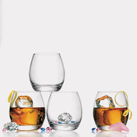 Ametista Bicchiere Acqua 34 cl In Vetro Set 6 Pz