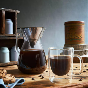 Thermic Glass Drink & Design Caffe Aroma Tazza Caffè 30 cl In Vetro Termico Borosilicato Set 2 Pz