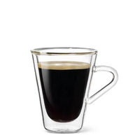 Thermic Glass Drink & Design Espressino Tazzina Caffè 10.5 cl In Vetro Termico Borosilicato Set 2 Pz