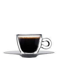 Thermic Glass Drink & Design Espresso Tazzina Caffè 6.5 cl In Vetro Termico Borosilicato Set 2 Pz