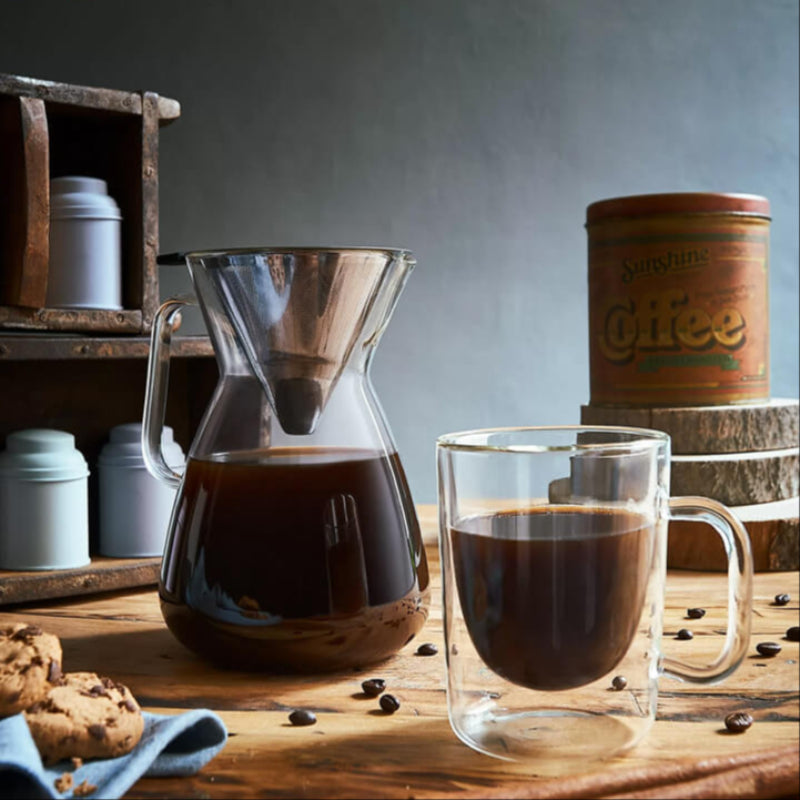 Thermic Glass Drink & Design Sublime Caraffa Con Filtro 180 cl In Vetro Termico Borosilicato