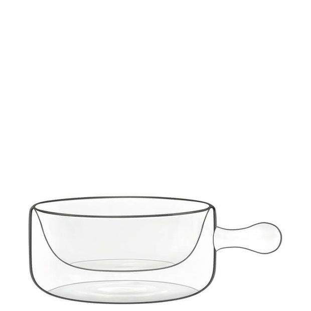 Thermic Glass Food & Design Tegamino Monoporzione Con Manici 16 cl In Vetro Termico Borosilicato Set 2 Pz