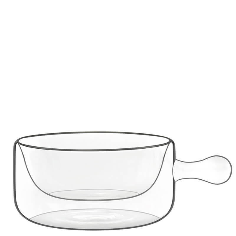 Thermic Glass Food & Design Single-Portion Casserole Dish with Handles 25 cl Set 2 Pcs