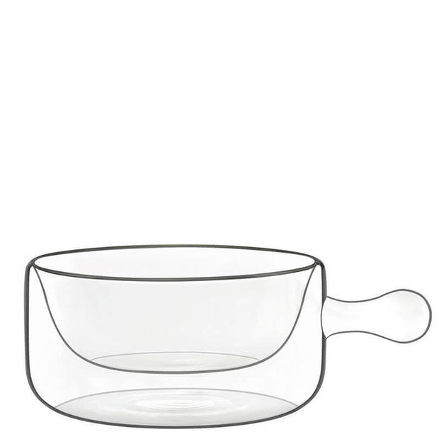 Thermic Glass Food & Design Tegamino Monoporzione Con Manici 25 cl In Vetro Termico Borosilicato Set 2 Pz