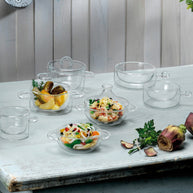 Thermic Glass Food & Design Single-Portion Casserole Dish with Handles 25 cl Set 2 Pcs