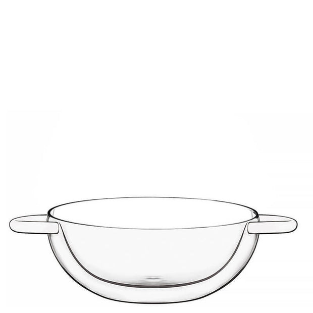 Thermic Glass Food & Design Wok 17.5 cl In Vetro Termico Borosilicato Set 2 Pz