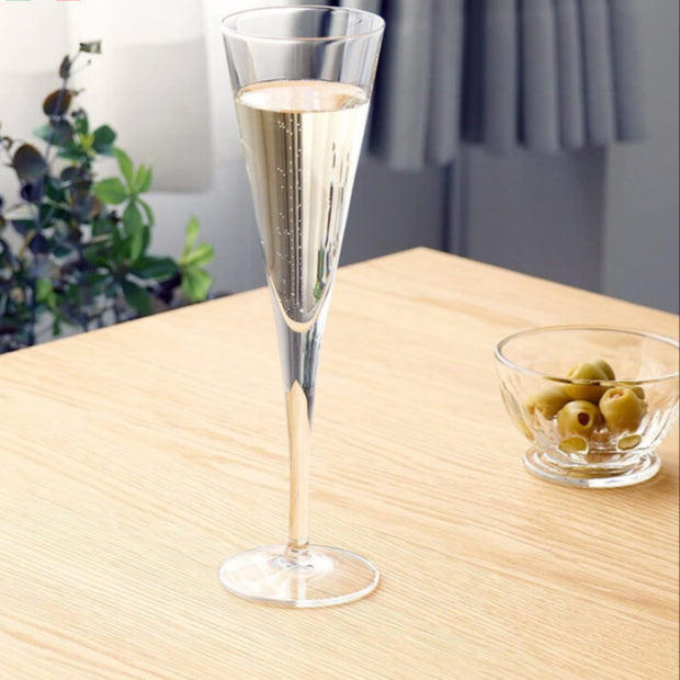Elegante Calice Flute 16 cl In Vetro Set 6 Pz