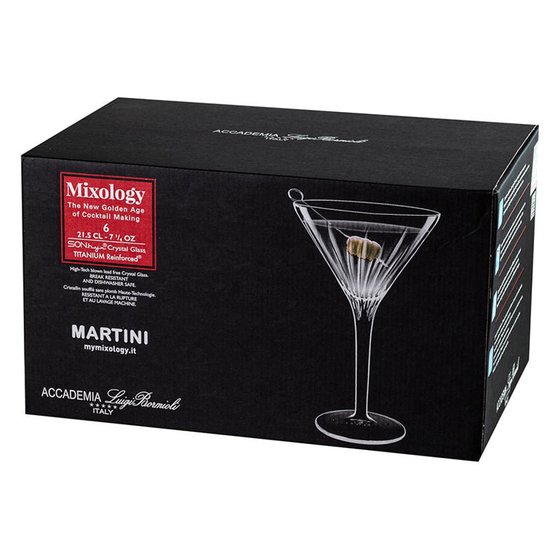Mixology Martini Glass 21.5 cl Set 6 Pcs