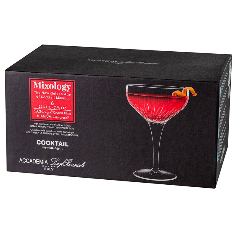 Mixology Calice Cocktail 22.5 cl In Vetro Set 6 Pz