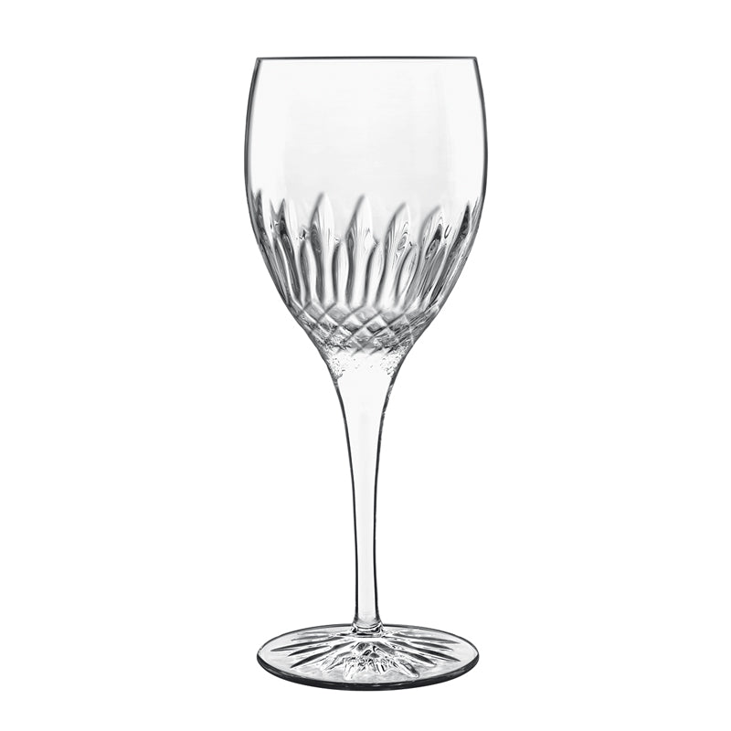 Diamante Calice Vino Bianco Riesling 38 cl In Vetro Set 4 Pz