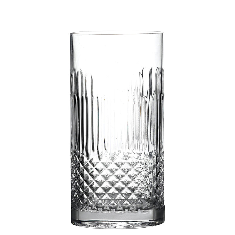 Diamante Bicchiere Bibita 48 cl In Vetro Set 4 Pz
