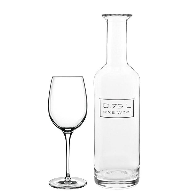 Winesommelier Set Calici Vino e Bottiglia In Vetro Set 7 Pz