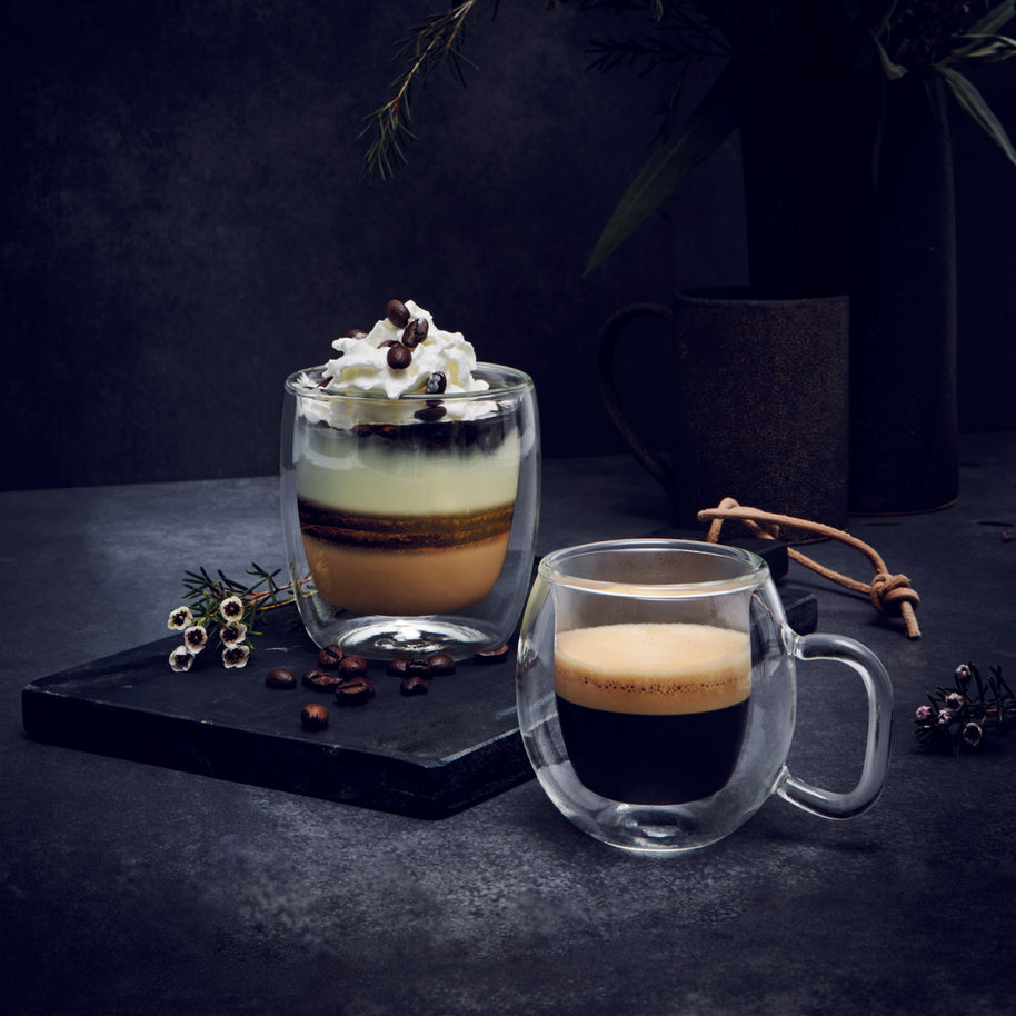 Thermic Glass Drink & Design Caffe Supremo Tasse À Café 30 cl Lot 2 Pcs
