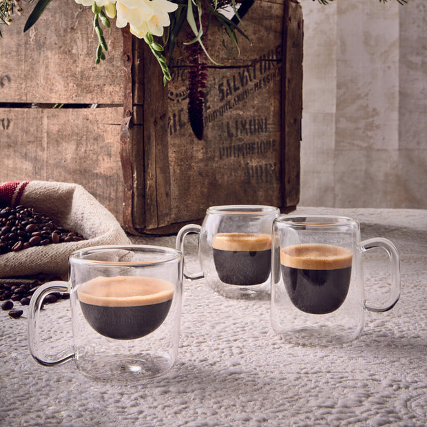 Thermic Glass Drink & Design Sublime Tazza Multiuso 38 cl In Vetro Termico Borosilicato Set 2 Pz