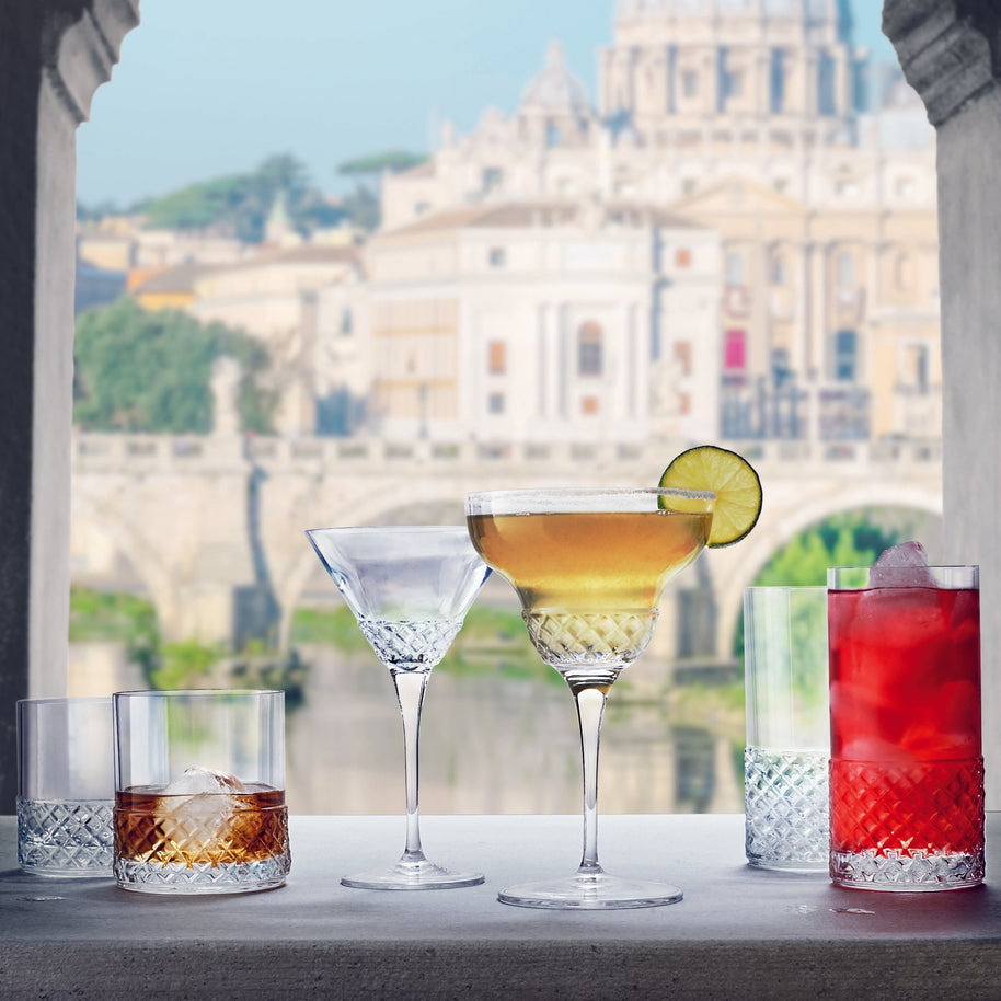 Roma 1960 Verre À Whisky Dof 38 cl Lot 6 Pcs