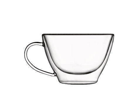 Thermic Glass Drink & Design Duos Tazza Multiuso 38.5 cl In Vetro Termico Borosilicato Set 2 Pz