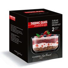 Thermic Glass Drink & Design Sublime Dessert Bowl Ice Cream 42 cl Set 2 Pcs