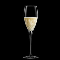 Diamante Calice Flute 22 cl In Vetro Set 4 Pz