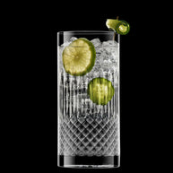 Diamante Bicchiere Bibita 48 cl In Vetro Set 4 Pz
