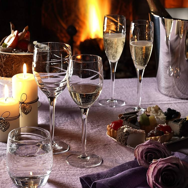 Romantica Red Wine Glass 38 cl Set 4 Pcs