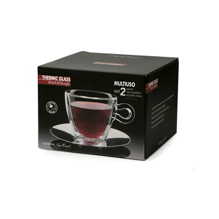 Thermic Glass Drink & Design Tasse Multi-Usage 30 cl Lot 2 Pcs