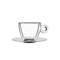 Thermic Glass Drink & Design Espresso Tazzina Caffè 6.5 cl In Vetro Termico Borosilicato Set 2 Pz