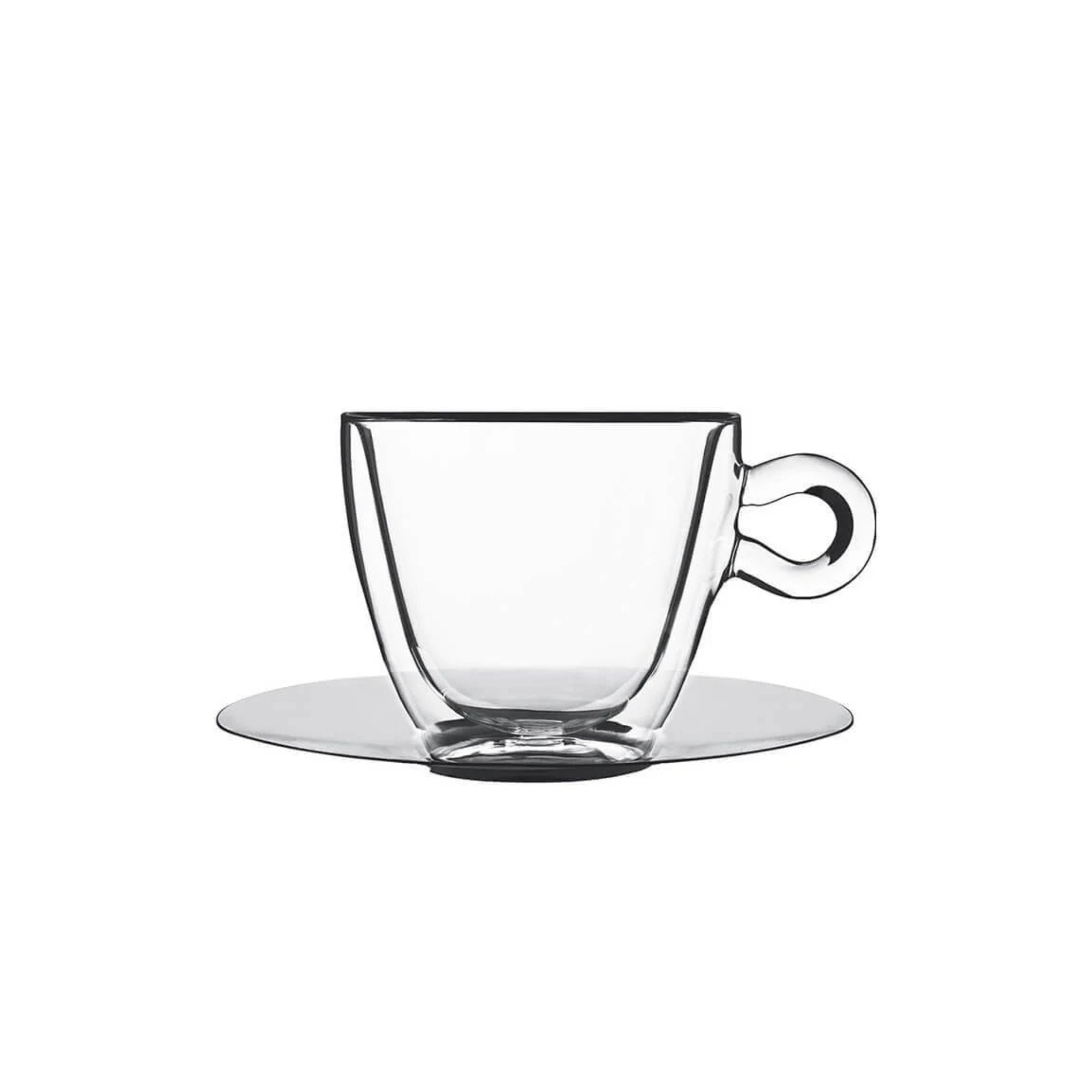 Thermic Glass Drink & Design Espresso Tazzina Caffè 6.5 cl In Vetro Termico Borosilicato Set 2 Pz